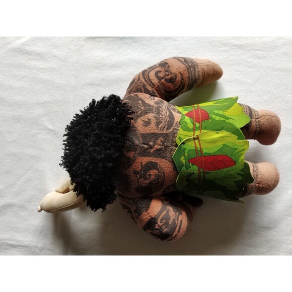 Disney Moana Maui ~9" Plush Just Play Stuffed Toy Doll With Hook Polynesian - Picture 4 of 13